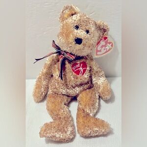 2002 Ty Beanie Babies Signature Teddy Bear Retired Beanbag Plush Toy Doll